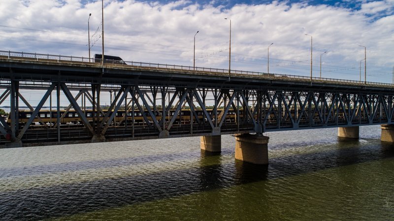 Было - стало: Амурский мост в ХХ веке и сейчас 14