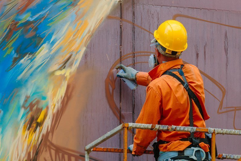 Еще один мурал: здание в центре Днепра украсят котятами 2