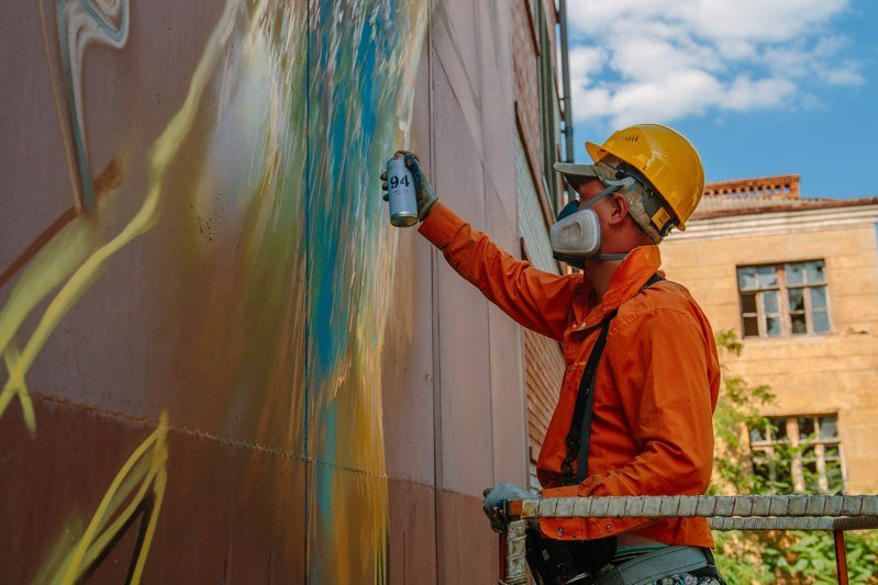Еще один мурал: здание в центре Днепра украсят котятами 7