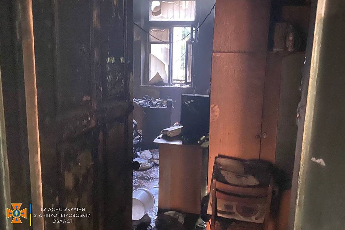 Горела комната в общежитии на Лазаряна