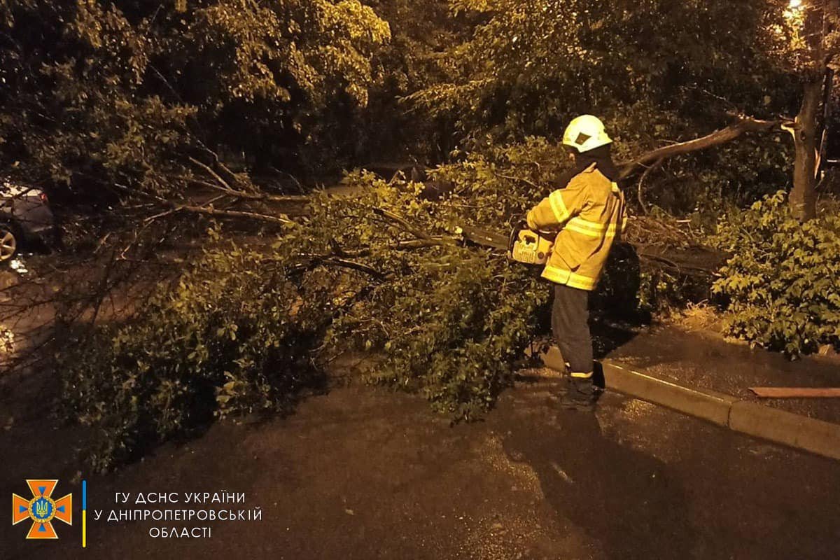 Вночі, внаслідок ускладнення погодних умов, під час шквального вітру