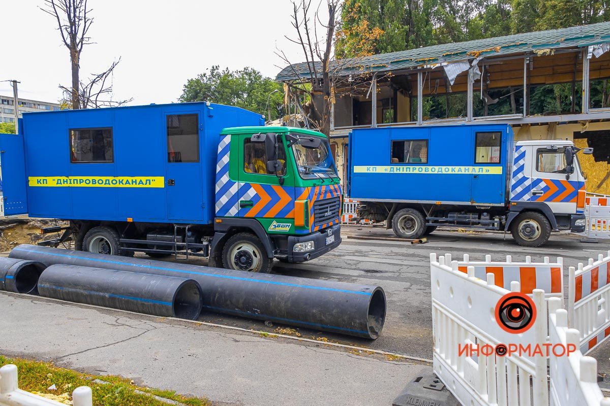 Частина вулиці Криворізької перекрита