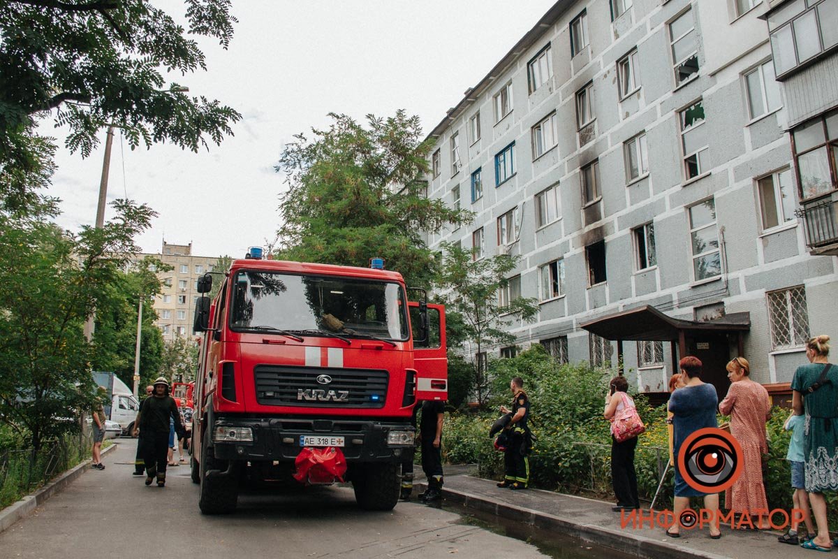 Загоряння сталося об 11:55 на вулиці Калиновій Загоряння сталося об 11:55 на вулиці Калиновій