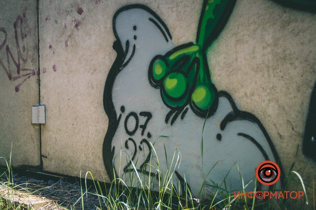 Роботи Лізи можна побачити на лівому березі в районі проспекту Калнишевського та вулиці Гулі Корольової Роботи Лізи можна побачити на лівому березі в районі проспекту Калнишевського та вулиці Гулі Корольової