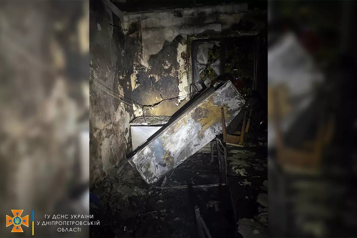 Горів одноповерховий будинок Горів одноповерховий будинок