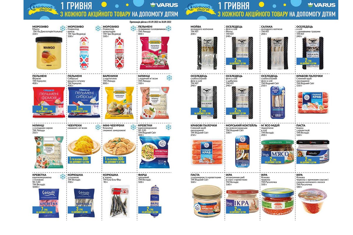 Купуйте у VARUS та допомагайте українським дітям-сиротам — триває благодійна акція 4