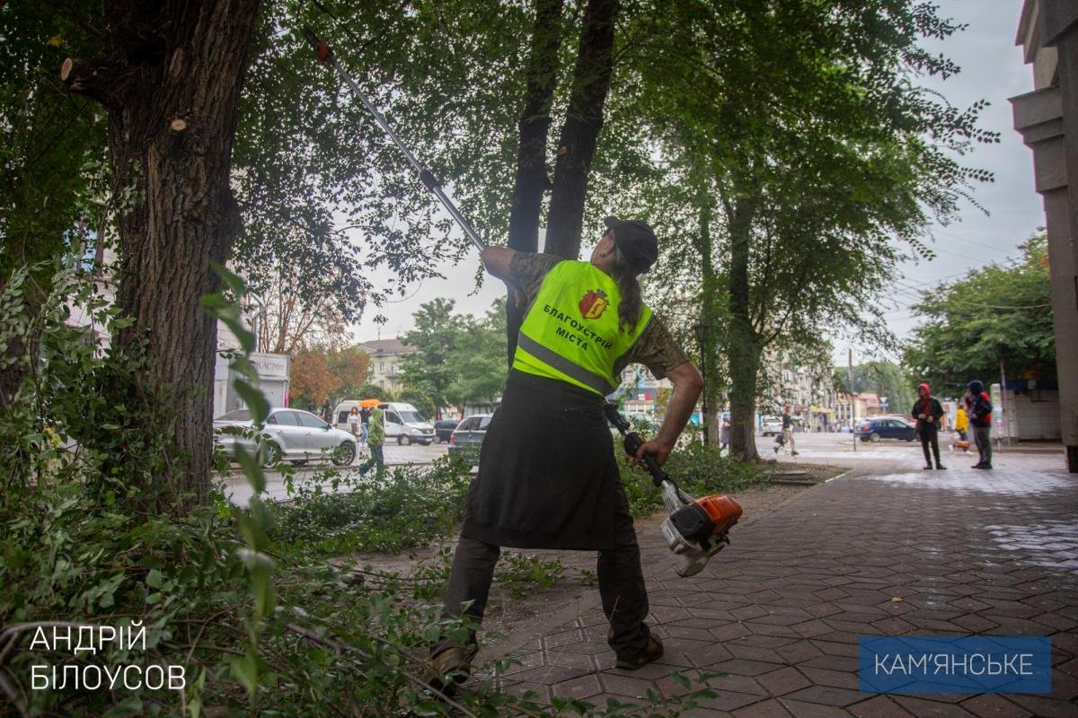 Також вони обрізають дерева, висаджують кущі, косять траву