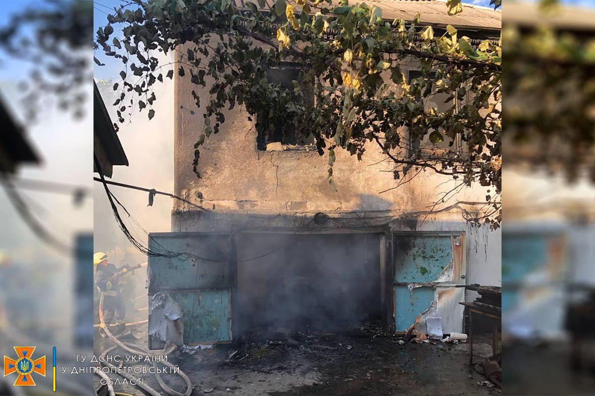 Згорів гараж 