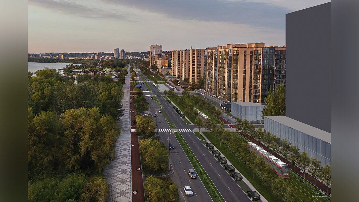 Запустить трамвай вдоль Набережной Победы и построить две новые улицы: как может измениться Днепр