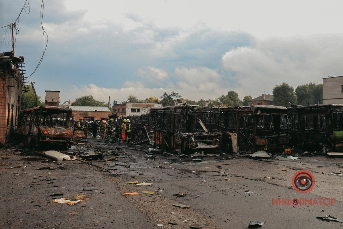 Півтори сотні пошкоджених автобусів Півтори сотні пошкоджених автобусів