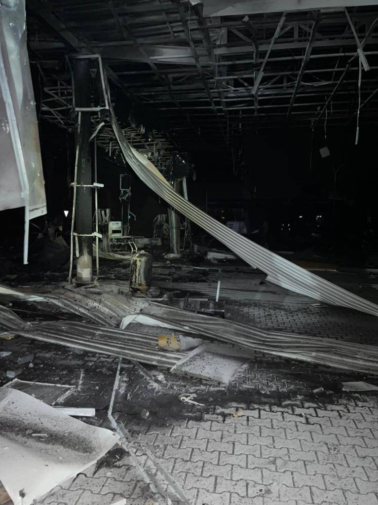 Все, що залишилось від АЗС