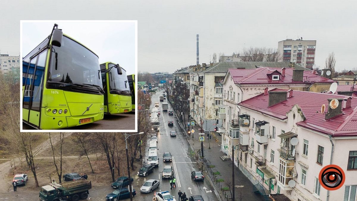 В Днепре сменят восемь автобусных маршрутов из-за перекрытия Мануйловского проспекта