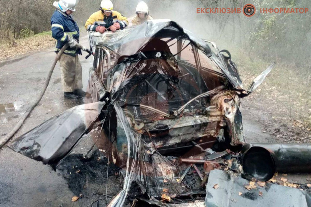 Під час руху загорівся ВАЗ