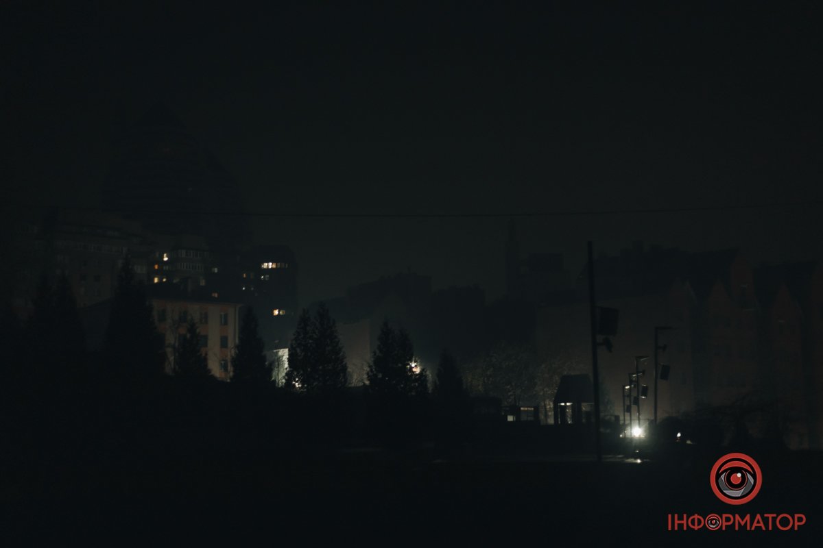 Повний блекаут у Дніпрі