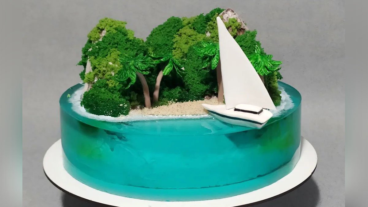 Кондитер из Днепра сделал торт в виде острова