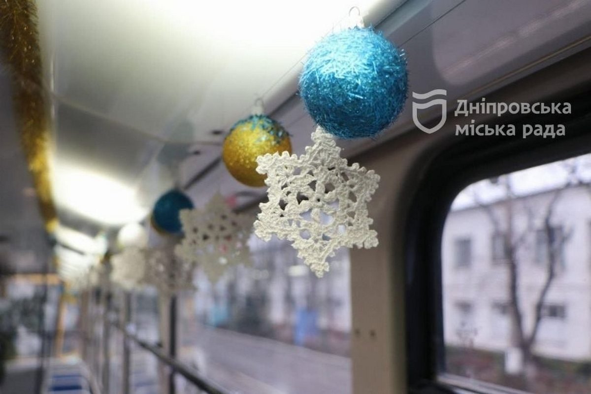 Сніжинки та новорічні кульки