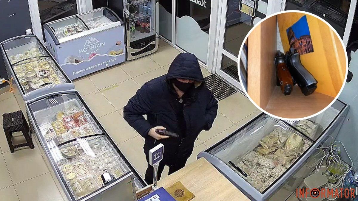 В Днепре на Янтарной грабитель угрожал продавщице пистолетом и требовал 5 тысяч