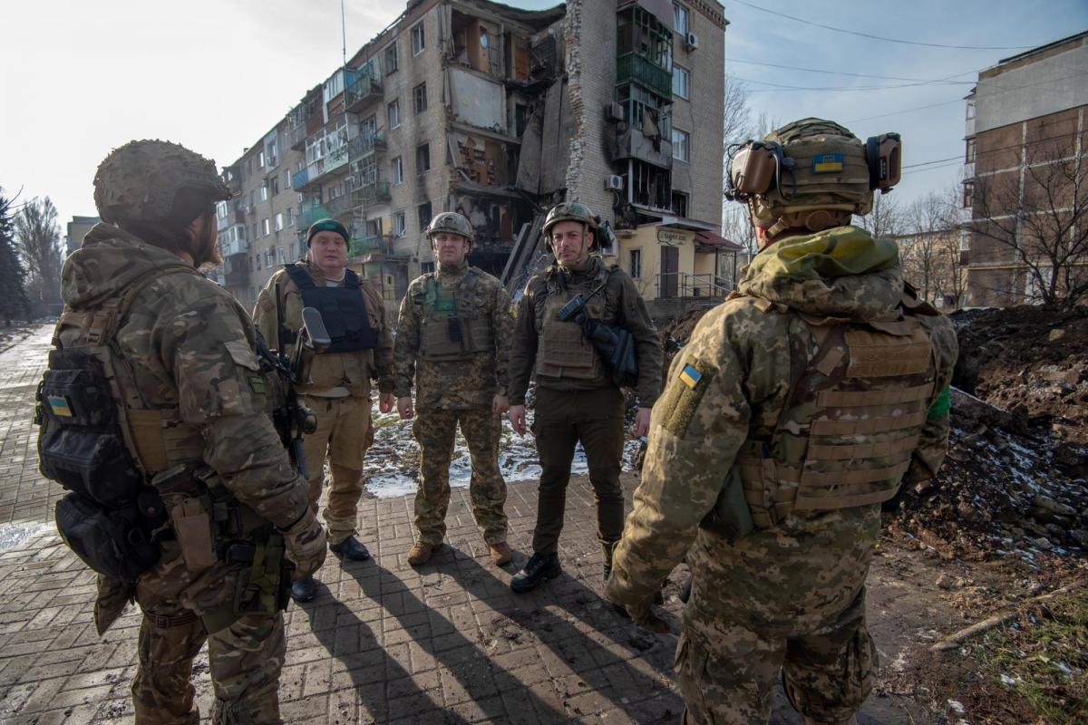 Андрій Білоусов у Бахмуті Андрій Білоусов у Бахмуті