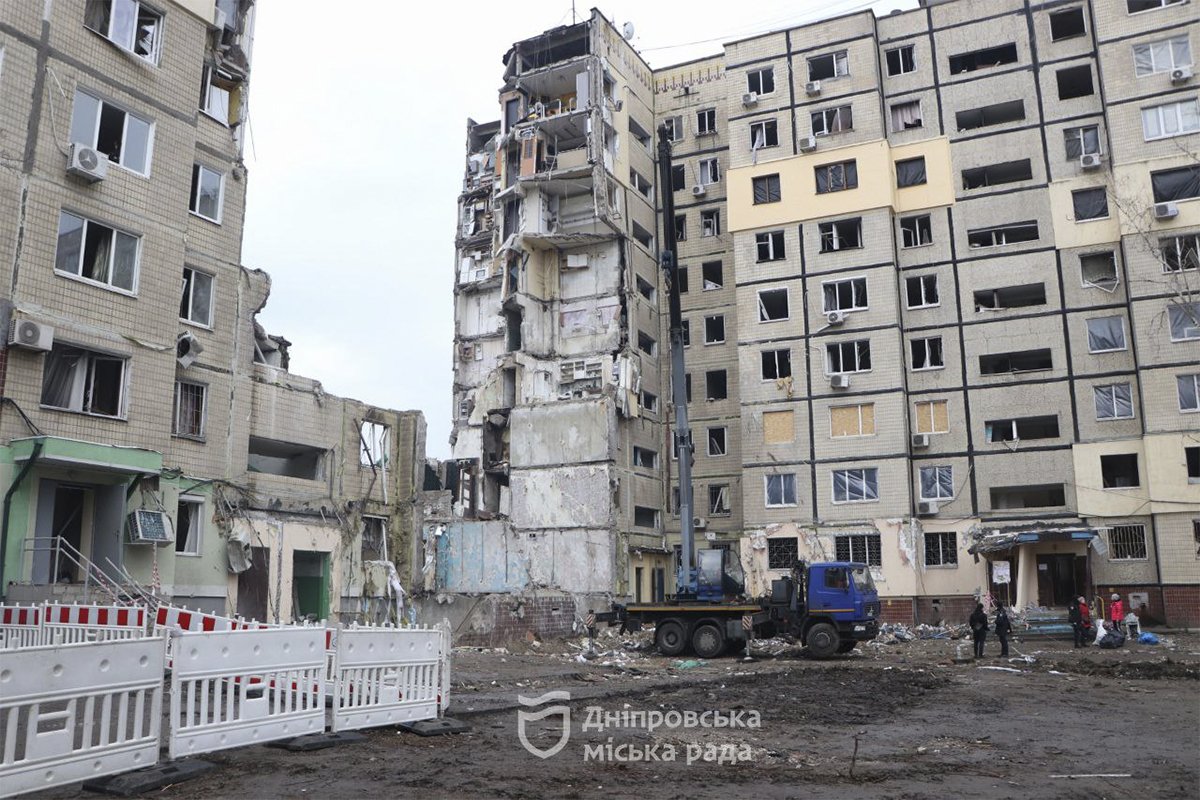 Повністю зруйновано 72 квартири