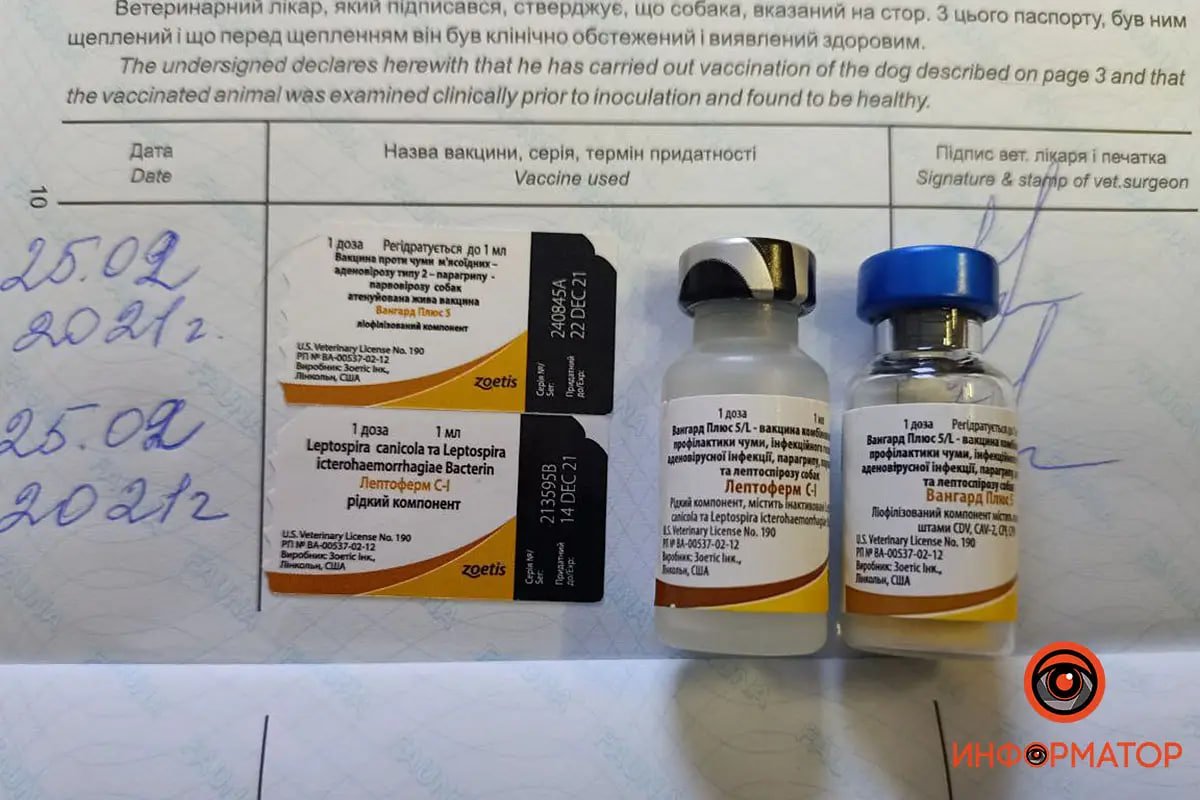 Дублікат наклейок має бути разом з ампулою для щеплення