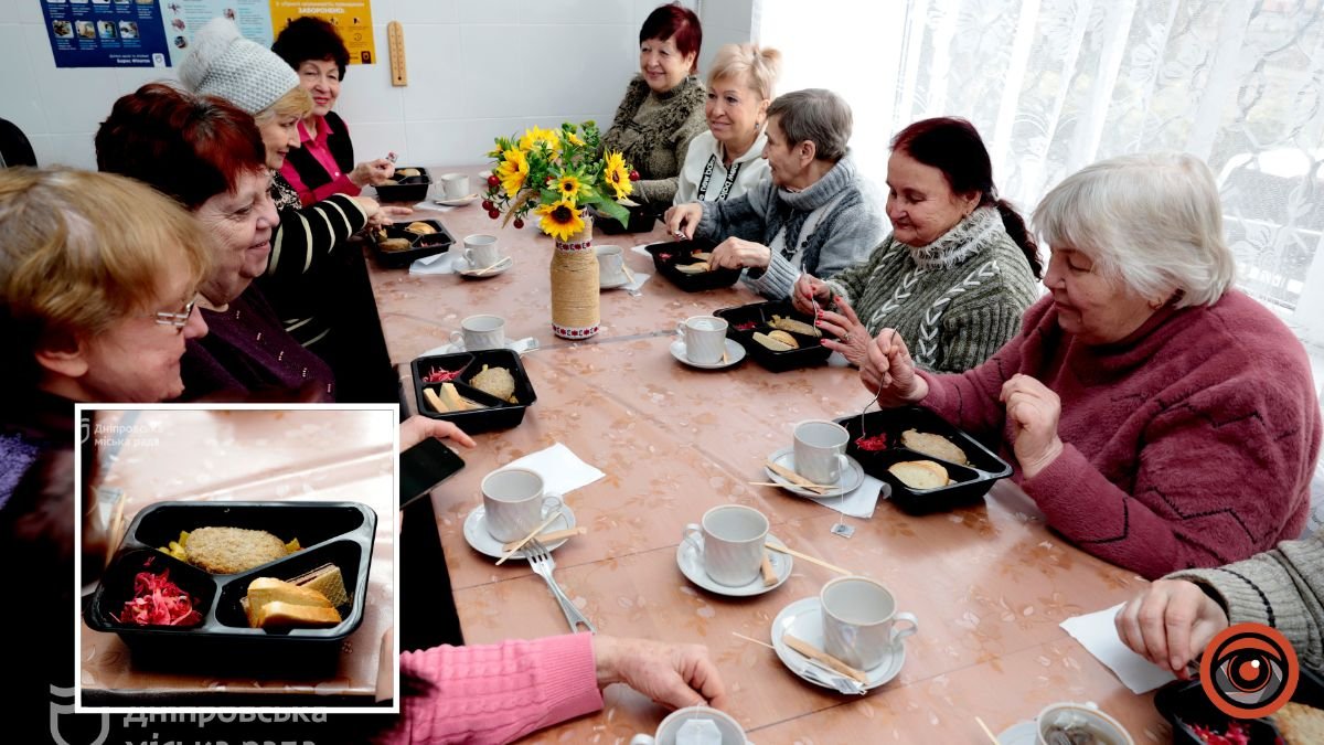 Забота и поддержка: в Днепре одиноким пожилым горожанам и людям с инвалидностью предлагают бесплатные горячие обеды