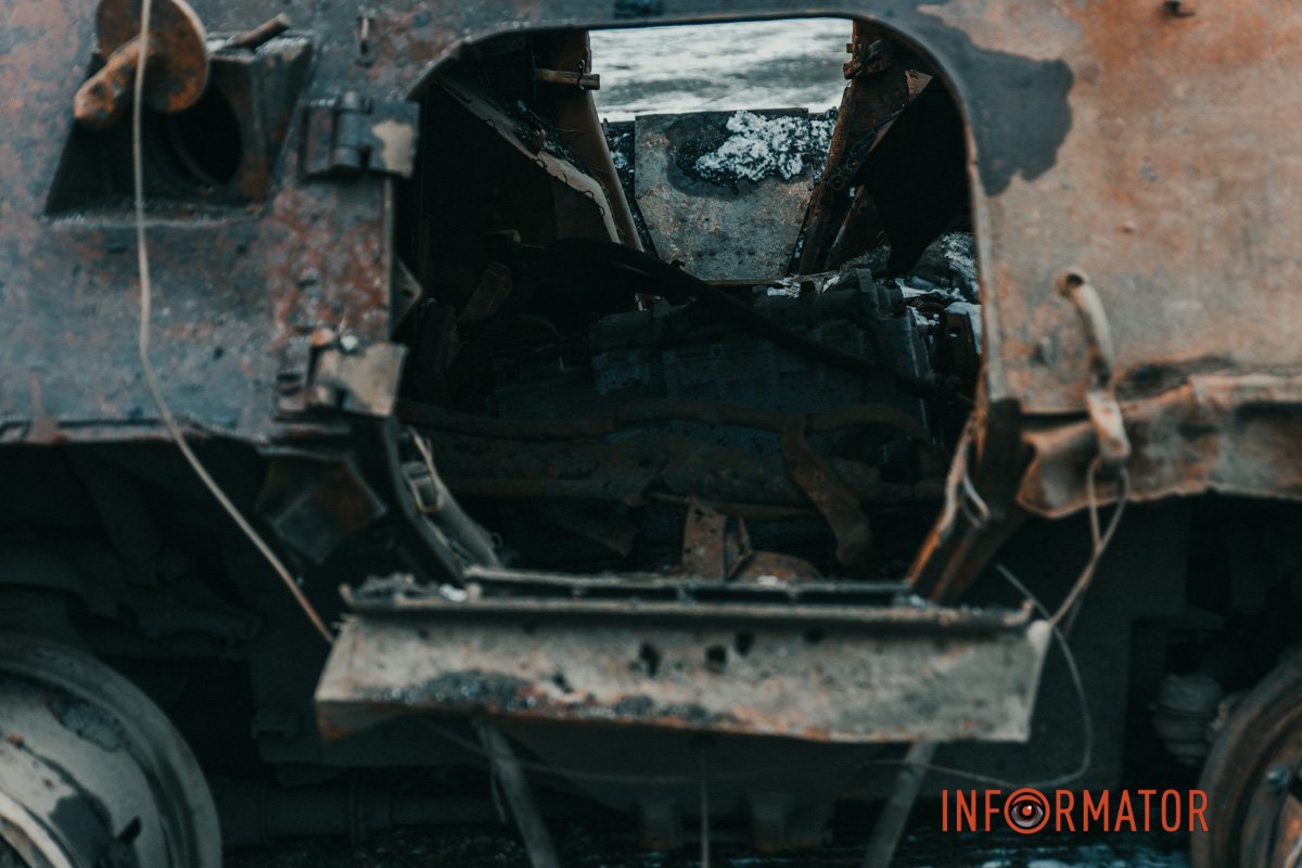 Там з’явився знищений російський БТР