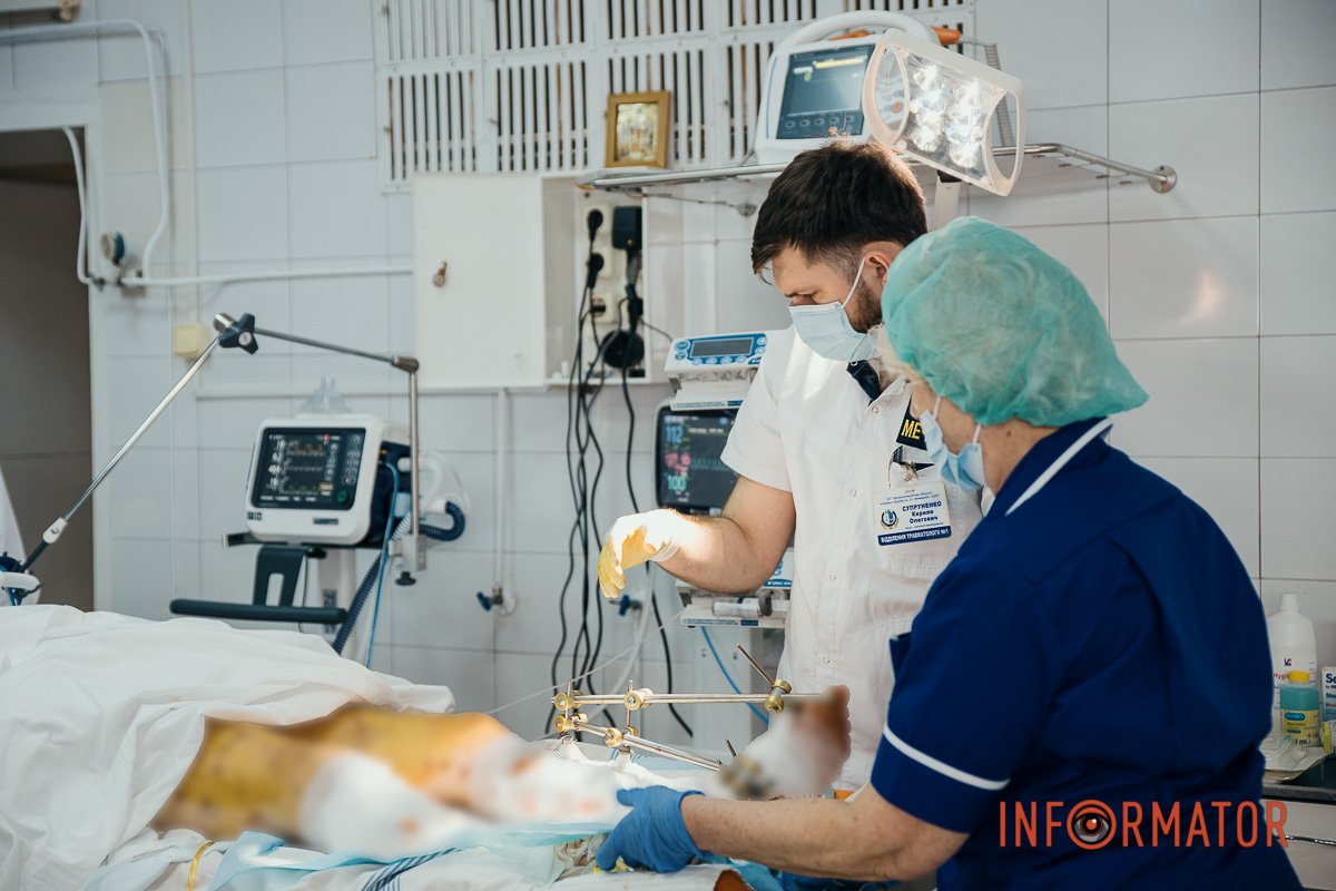 Важкопоранений боєць