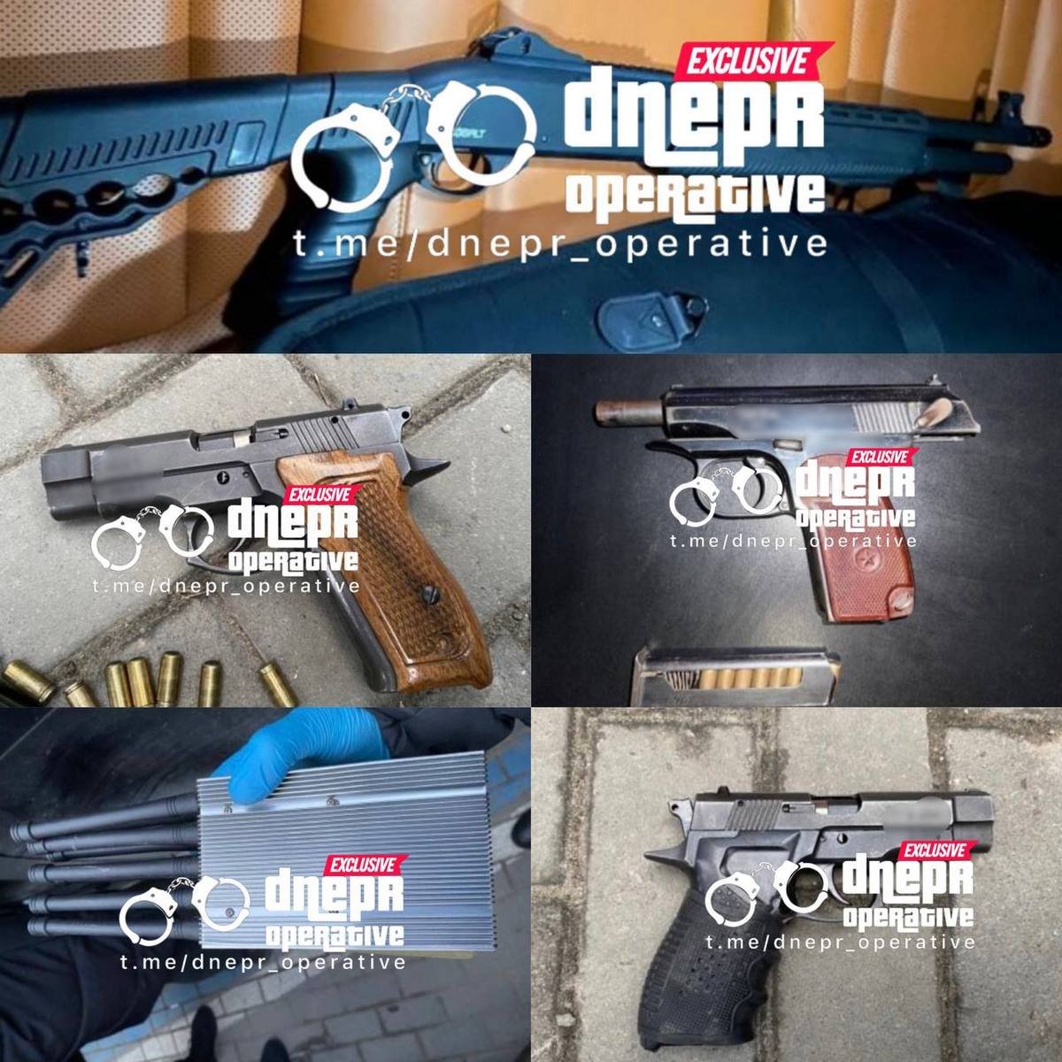 У Дніпрі на Європейській помітили багато поліцейських: четверо затриманих та цілий арсенал зброї 1