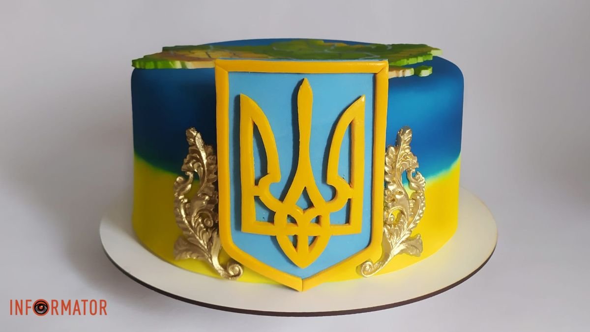 Свободная и Независимая Украина: кондитер из Днепра изготовил торт к годовщине полномасштабной войны
