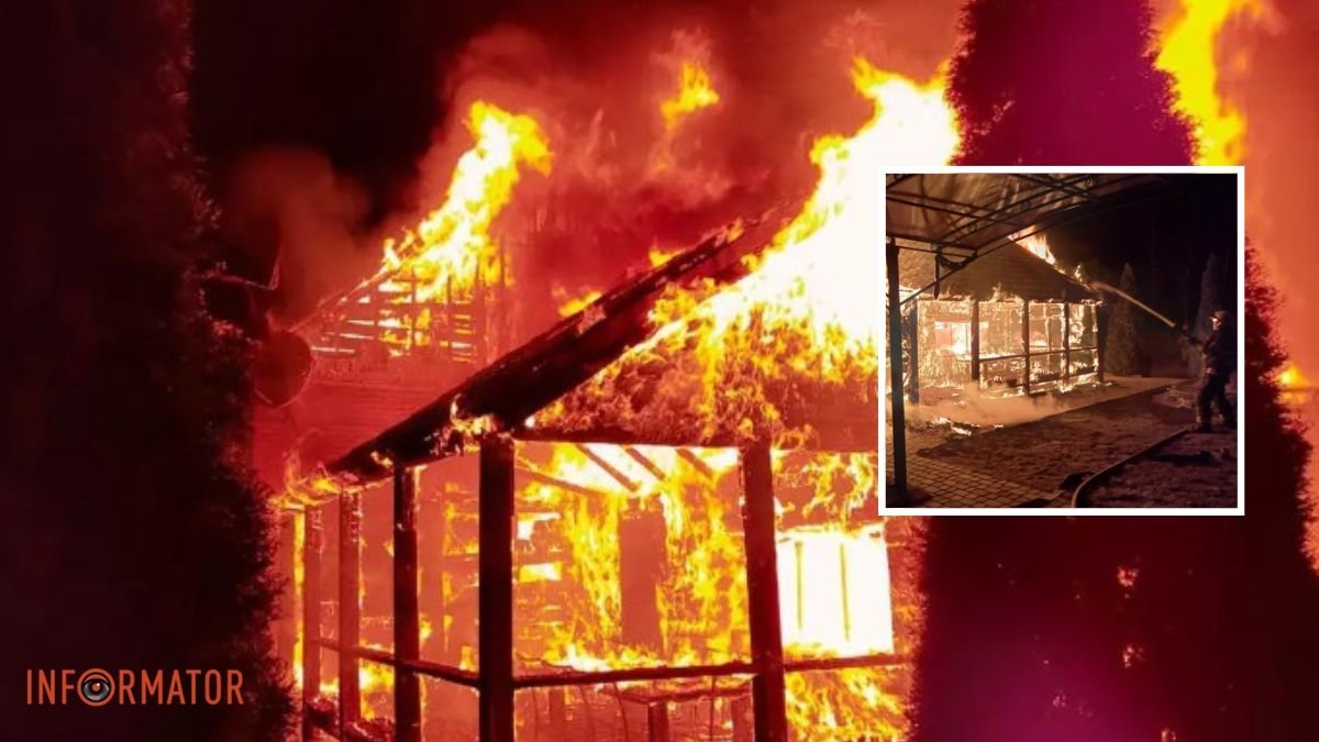 Огонь тушили более часа: в Днепропетровской области в доме вспыхнула летняя кухня