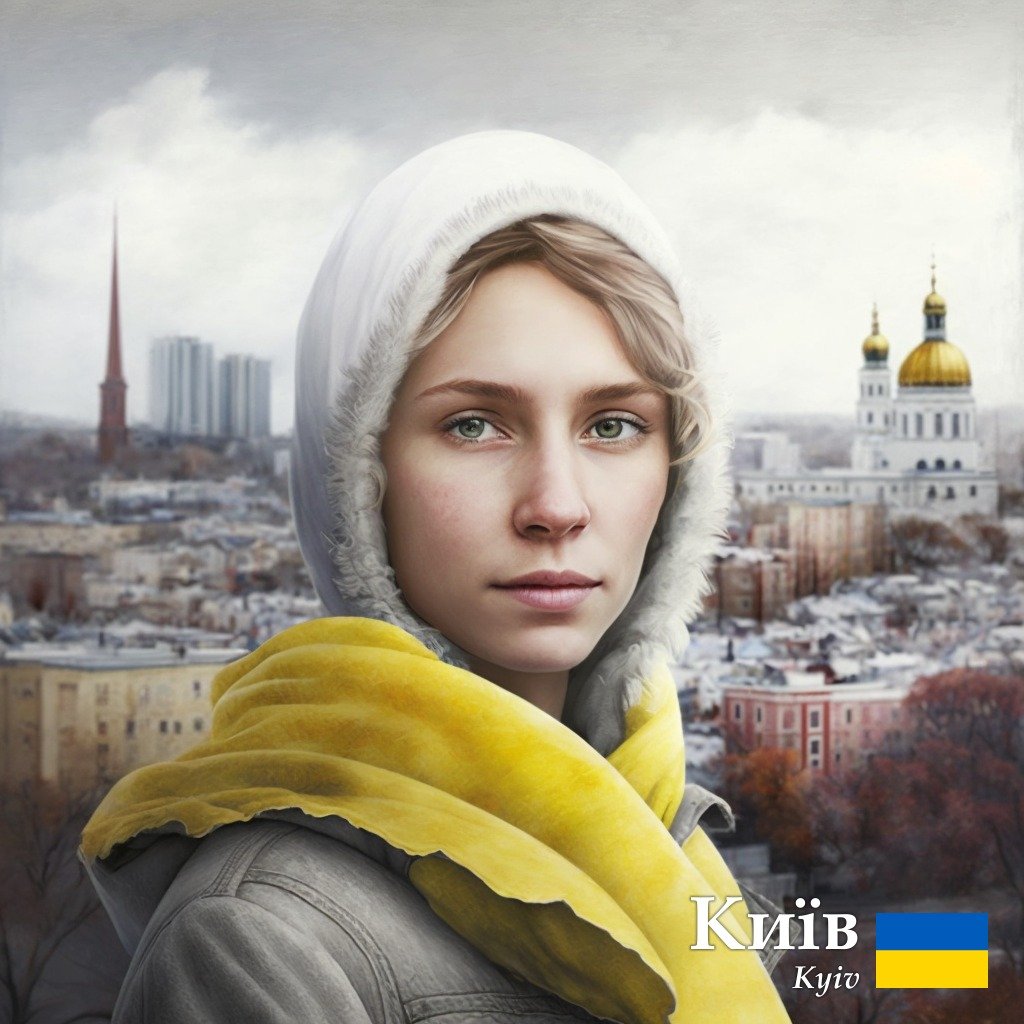 Київ в "уяві" нейромережі виглядає як дівчина-студентка в центру столиці