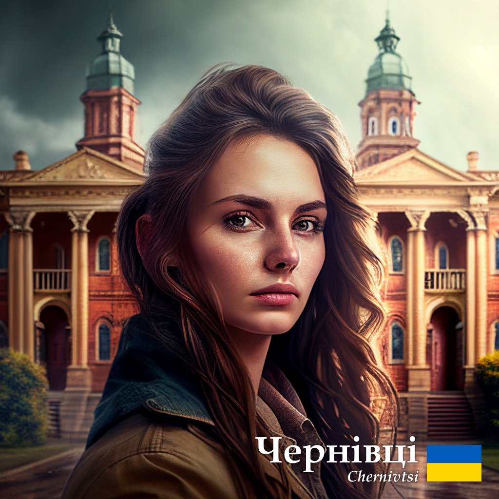 У зображенні стурбованої дівчини постали Чернівці