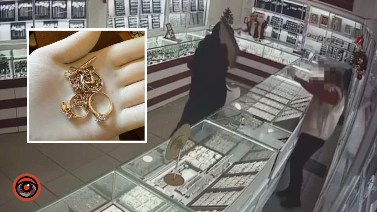 Видео момента: 33-летний мужчина из Днепра ограбил ювелирные магазины на 2 миллиона