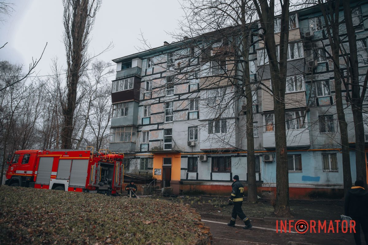 Пожежа в квартирі на 5 поверсі на Гладкова