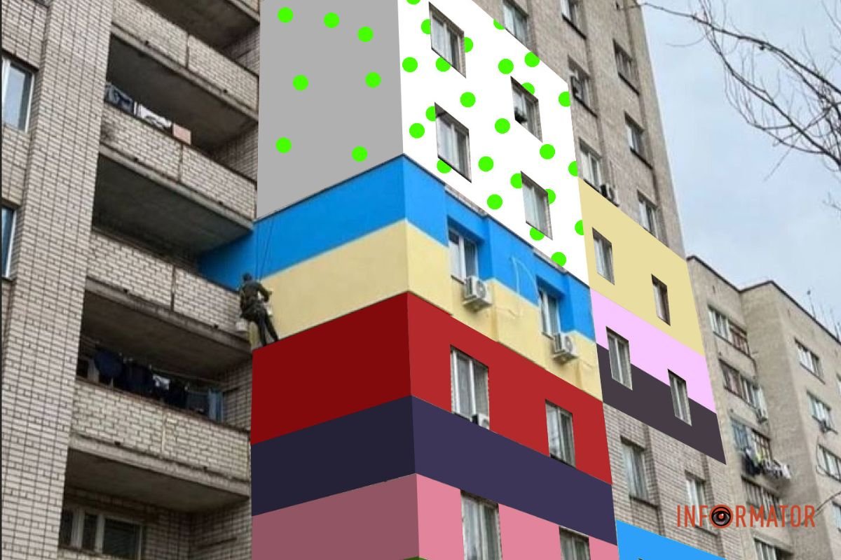 Як би виглядав фасад, якби кожен сам обирав колір утеплення