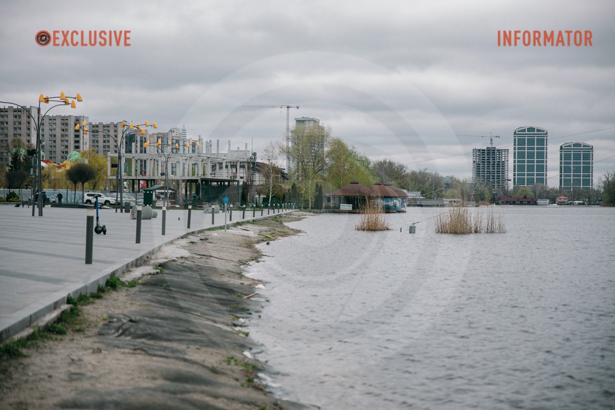 Також помітно збільшення рівня води