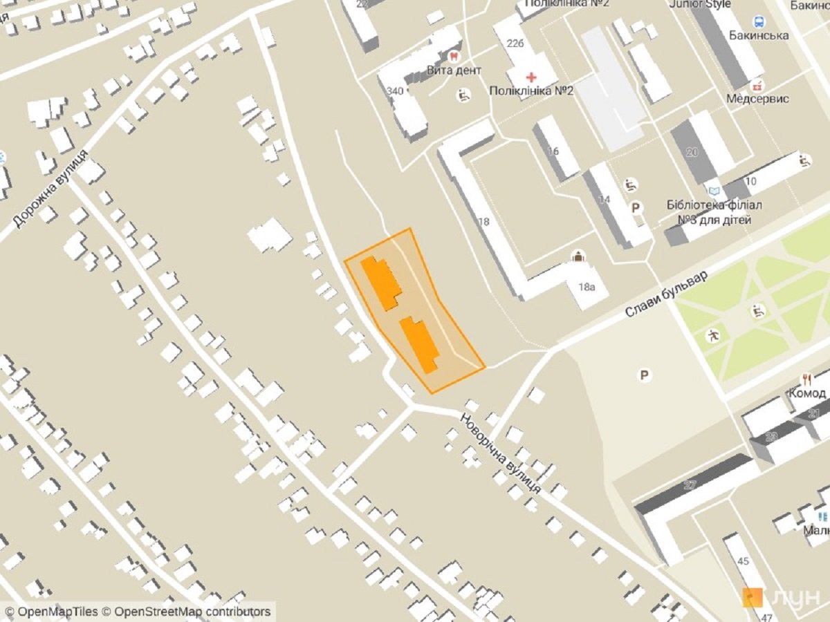 Розташування недобудови Розташування недобудови