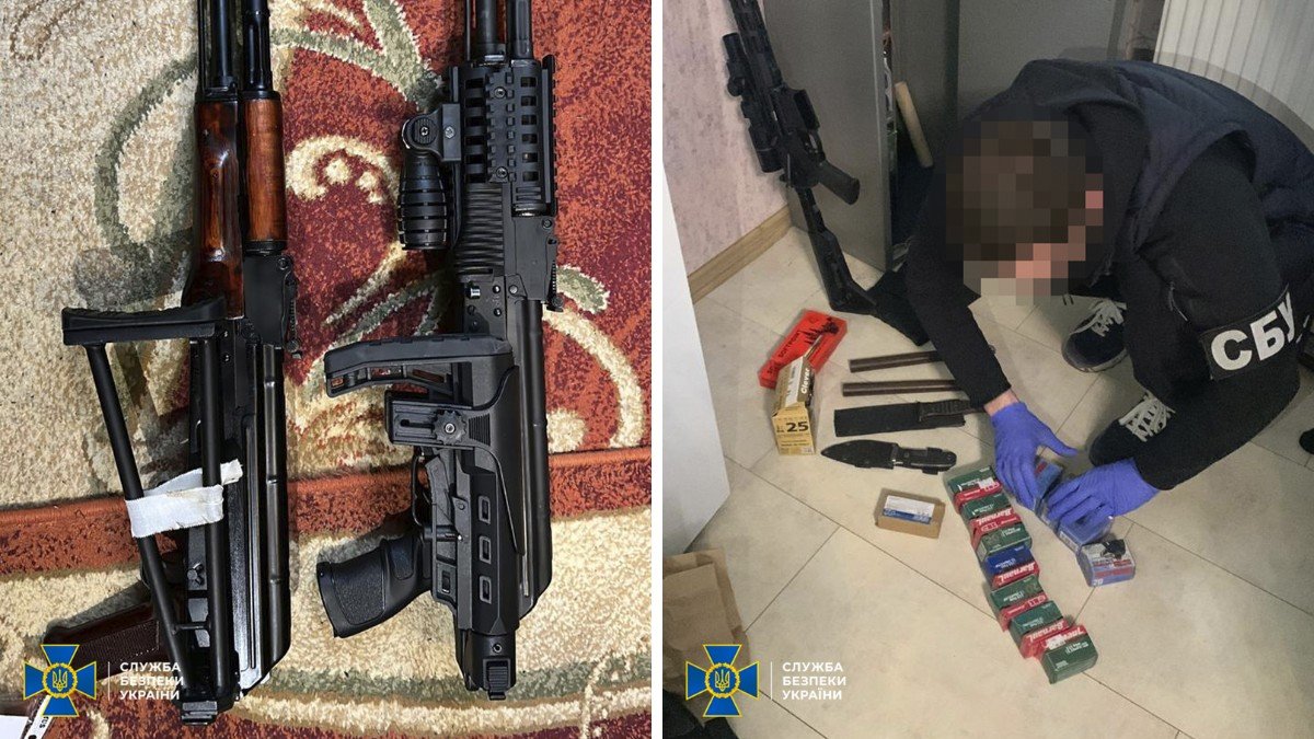 Під час обшуків у фігурантів вилучили незареєстровану зброю та боєприпаси, мобільні телефони та інші докази протиправної діяльності Під час обшуків у фігурантів вилучили незареєстровану зброю та боєприпаси, мобільні телефони та інші докази протиправної діяльності