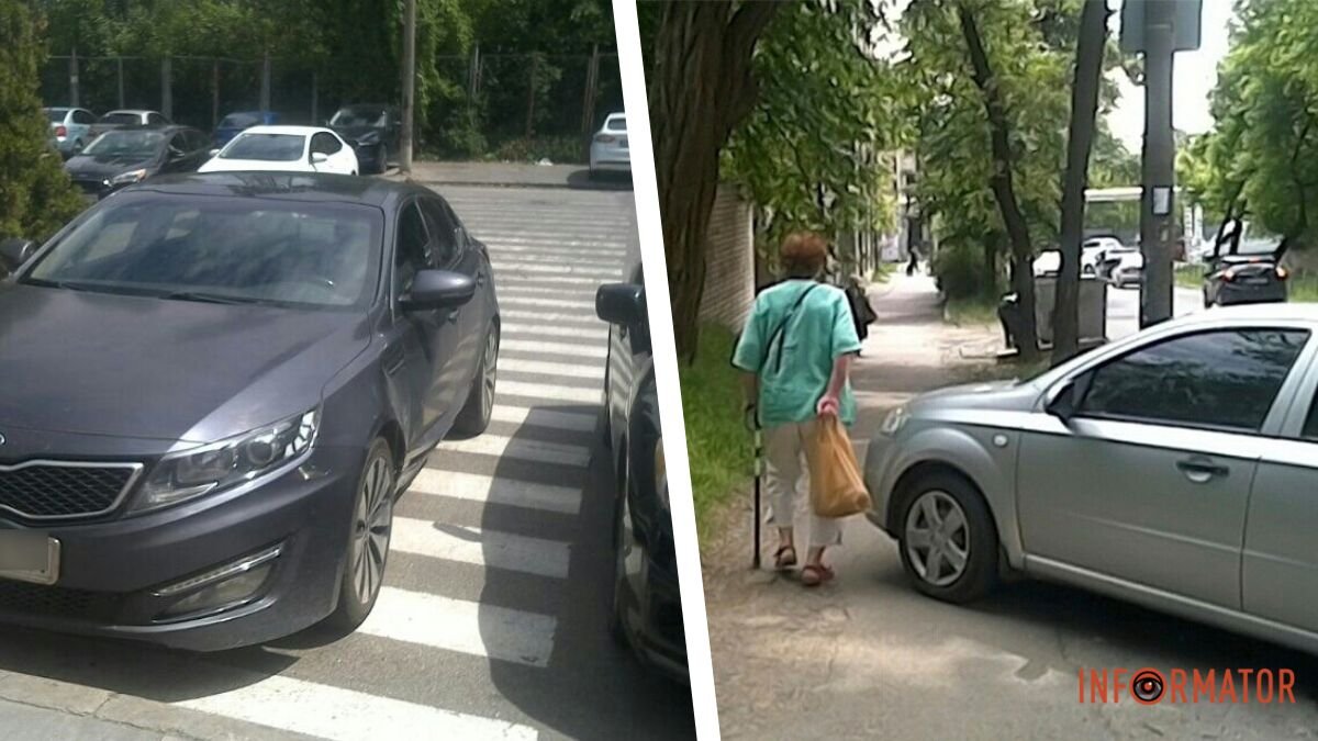 "Понаставляли, людям не пройти": топ-5 нарушителей парковки в Днепре за неделю