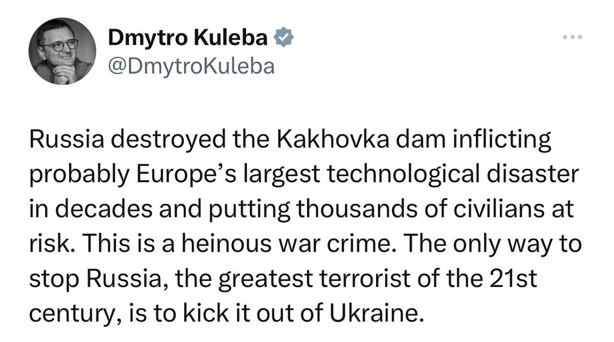 Написав Дмитро Кулеба Написав Дмитро Кулеба