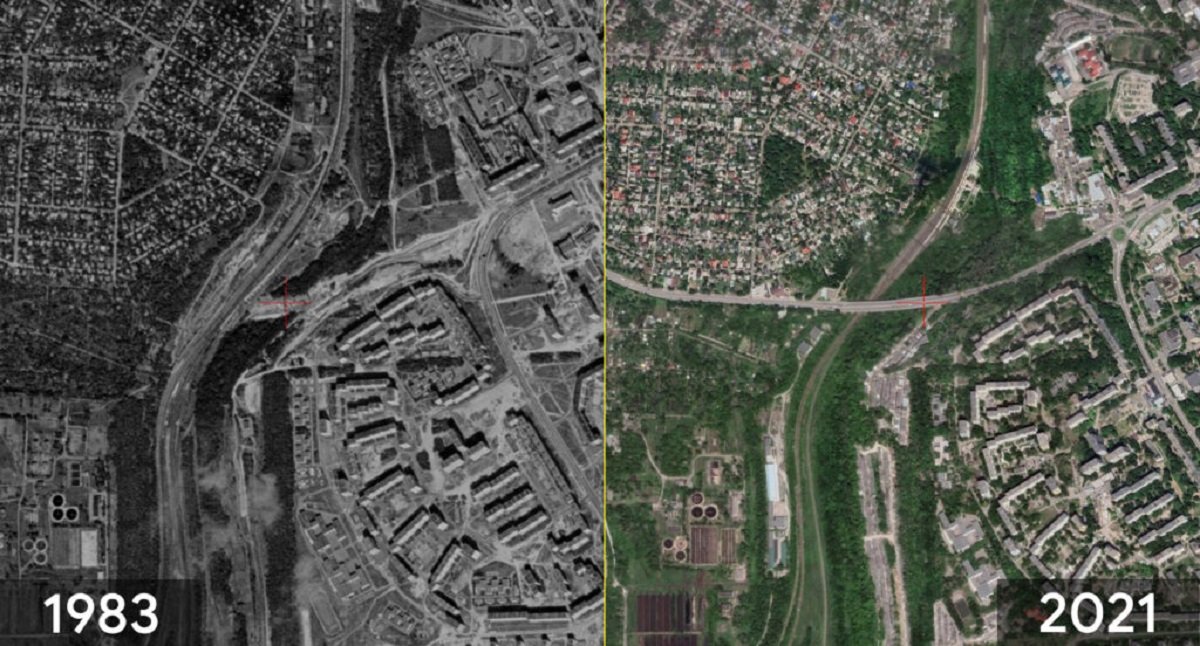 Будівництво Євпаторійського шляхопроводу на Тополі