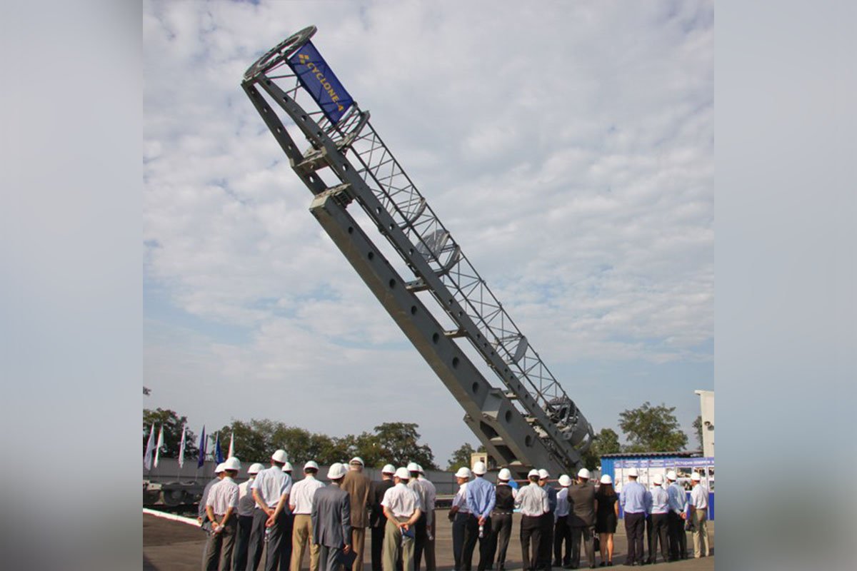 Пусковий комплекс, збудований “Дніпроважмашем”, для випробувань ракетної техніки