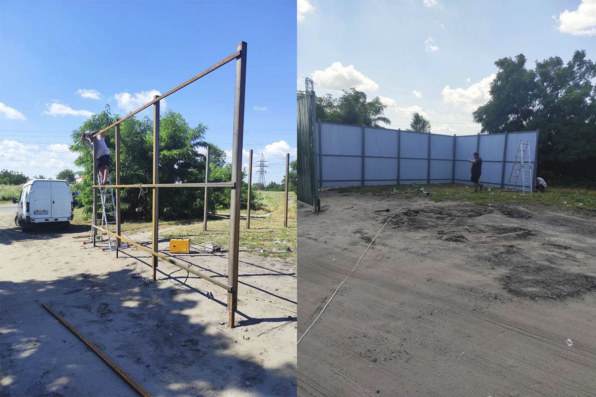 Всю работу местные жители выполнили сами