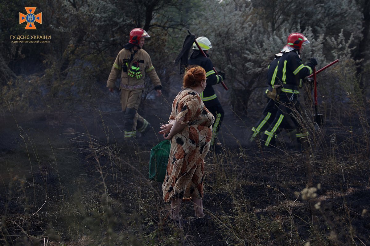 Площа пожежі склала 55 квадратних метрів, а також вигоріло 3 гектари трави