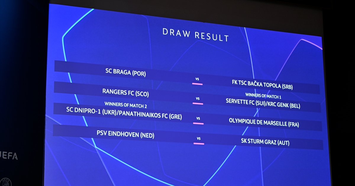 Можливий наступний суперник СК "Дніпро-1" у кваліфікації Ліги Чемпіонів Можливий наступний суперник СК "Дніпро-1" у кваліфікації Ліги Чемпіонів