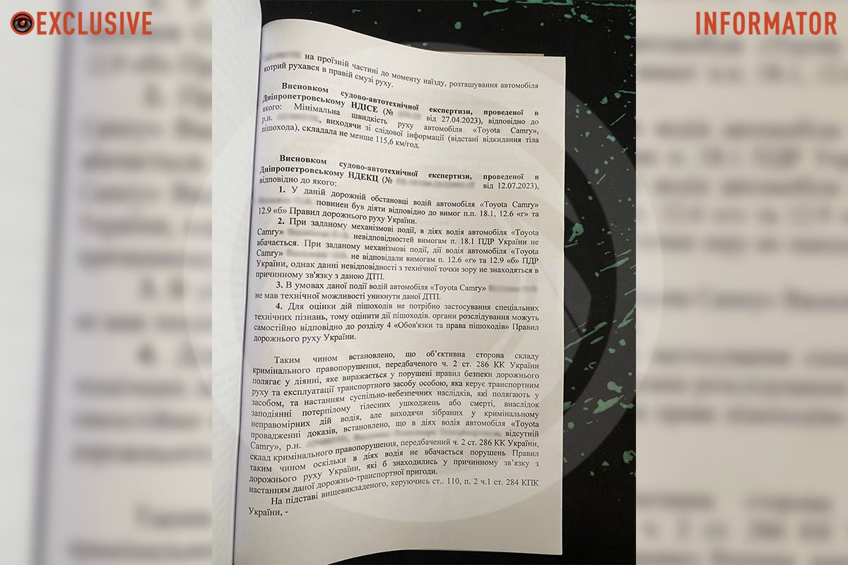 Висновок експертизи Висновок експертизи