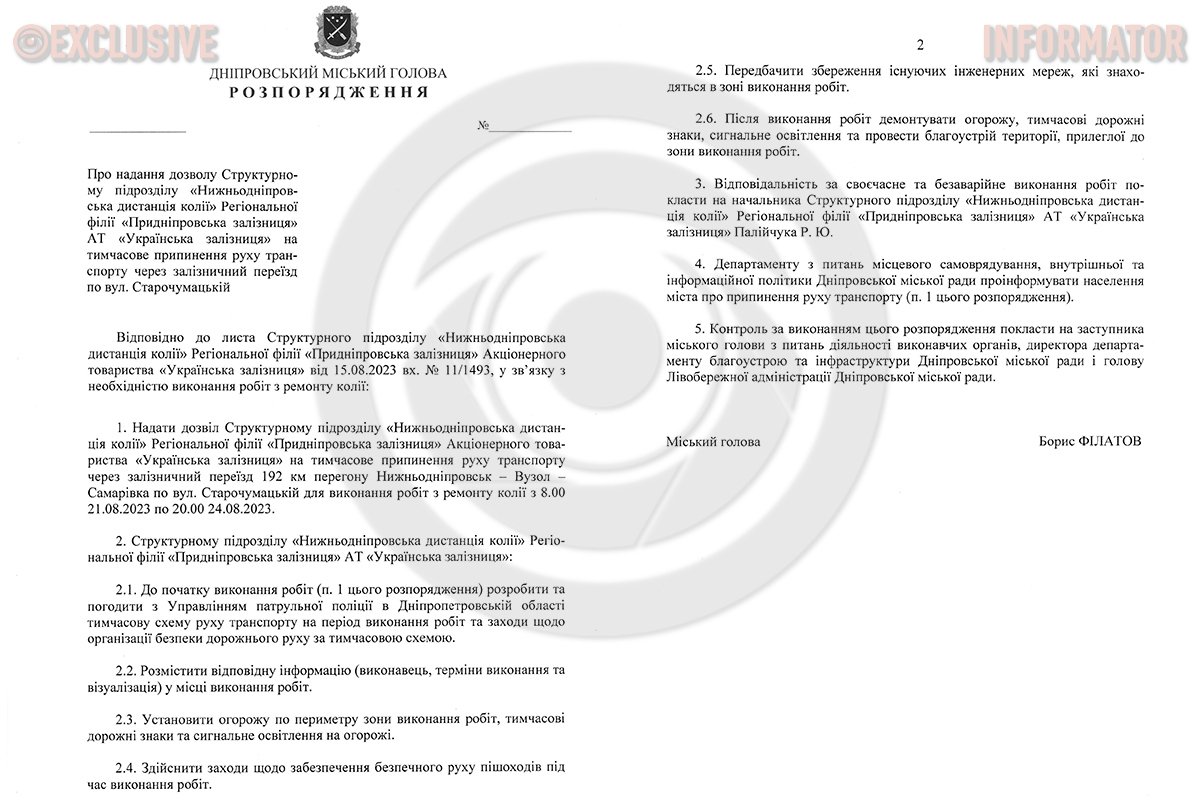 Проєкт-розпорядження Проєкт-розпорядження