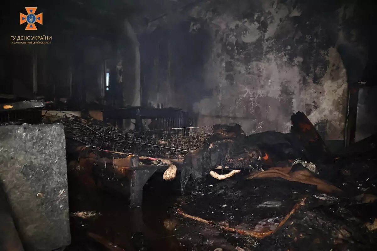 Пылала квартира на 8 этаже 12-этажного дома