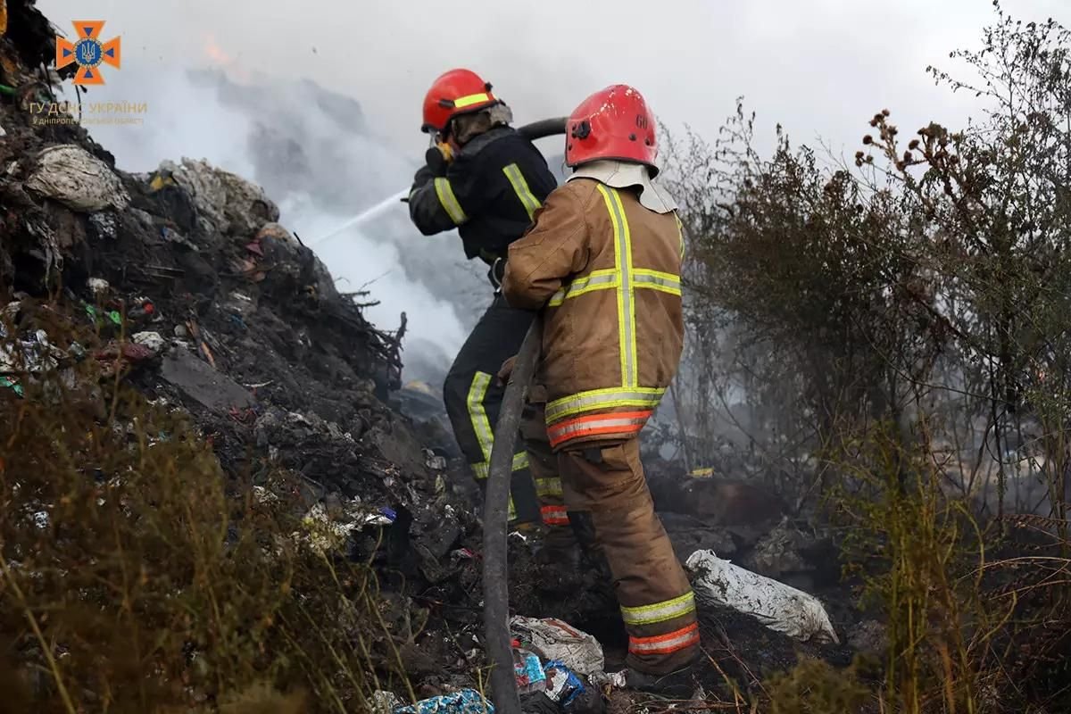  Тут загорівся полігон твердих побутових відходів