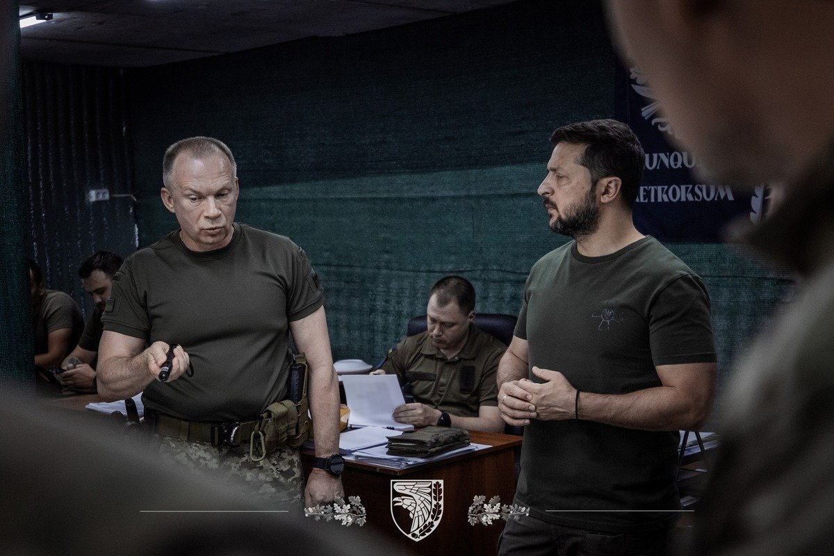 Александр Сырский и Владимир Зеленский Александр Сырский и Владимир Зеленский